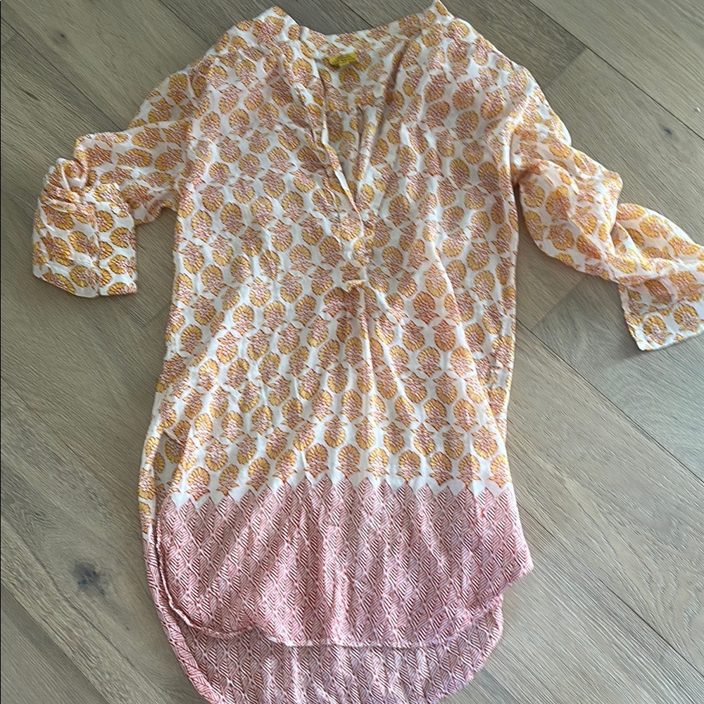 Roberta Roller Rabbit Floral Print Tunic Top XS